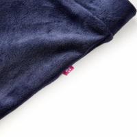 Kinderbroek fluweel 140 donkerblauw - thumbnail