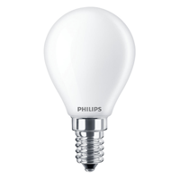 Philips LED 77771500 LED-lamp Energielabel F (A - G) E14 Kogel 4.3 W = 40 W Warmwit (Ø x h) 4.5 cm x 8.2 cm 2 stuk(s) - thumbnail