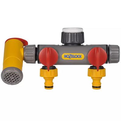 Hozelock flowmax 2-weg kraanaansluiting
