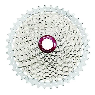 Sunrace csmx3 10 speed cassette 11-42t. zilver metallic