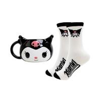 Sanrio 3D Mug & Socks Set Kuromi - thumbnail