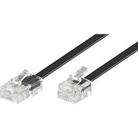 Basetech ISDN, Western aansluitkabel [1x RJ45-stekker 8p4c - 1x RJ11-stekker 6p4c] 15,00 m zwart - thumbnail