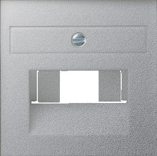 Gira E2 inzetplaat voor UAE datadoos aluminium