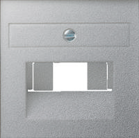 Gira E2 inzetplaat voor UAE datadoos aluminium - thumbnail