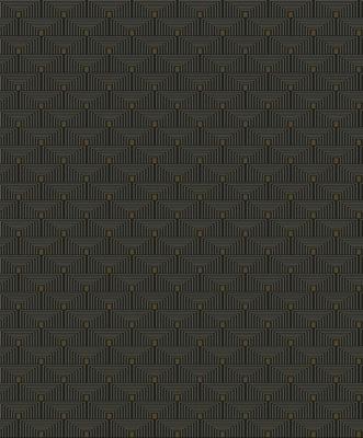 Galerie Boutique Behang met grafische Art Deco print - F-PL3006