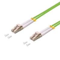 LogiLink FP5LC10 Glasvezel Optische vezel Aansluitkabel 10.00 m Linde-groen 50/125 µ Multimode - thumbnail