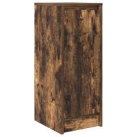 Dressoir 29,5x34x76 cm bewerkt hout gerookt eikenkleurig - thumbnail