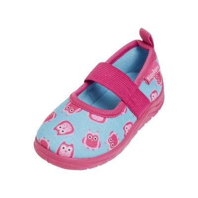 Playshoes pantoffels Uiltje Turquoise-28-29