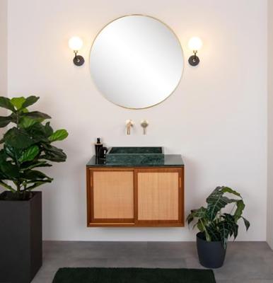 Lucide BEREND - Wandlamp Badkamer - 1xG9 - IP44 - Zwart