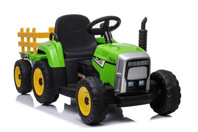 Viking Choice Elektrische tractor ride-on – Groen – Met aanhanger Viking Choice Elektrische tractor ride-on – Groen – Met aanhanger