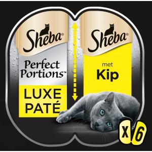 Kattenvoer Perfect Portions Adult kip in loaf 3 pack (2x37,5 g) 1x8 Sheba - Sheba Kattenvoer Perfect Portions Adult kip in loaf 3 pack (2x37,5 g) 1x8 Sheba - Sheba
