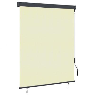 VidaXL Rolgordijn voor buiten 140x250 cm crème VidaXL Rolgordijn voor buiten 140x250 cm crème