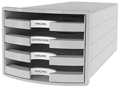 HAN IMPULS 2.0 1013-11 Ladebox Lichtgrijs DIN A4, DIN C4 Aantal lades: 4 HAN IMPULS 2.0 1013-11 Ladebox Lichtgrijs DIN A4, DIN C4 Aantal lades: 4