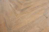 WOOOD Eettafel 'Tablo' Mangohout Visgraat, met X-poot, 200 x 90cm - thumbnail