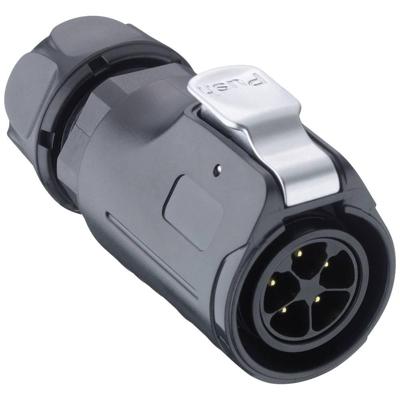 Lutronic 2650 04 T12CB T Ronde connector Stekker, recht 1 stuk(s)