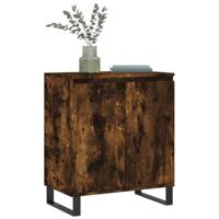 Dressoir 60x35x70 cm bewerkt hout gerookt eikenkleurig - thumbnail