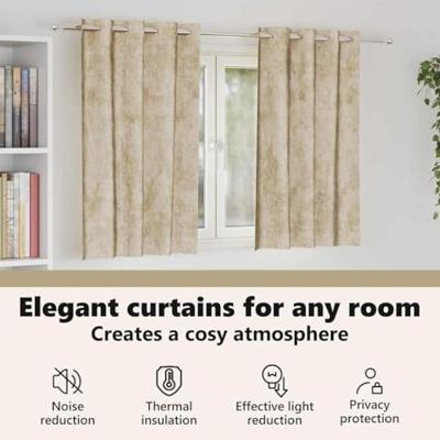 VidaXL Velvet gordijnen met gordijnen 2 pcs crème 140 x 140 cm fluweel