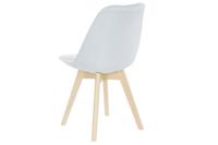 Stoel DKD Home Decor 48 x 56 x 83 cm Schuim Beige Blauw Beukenhout - thumbnail