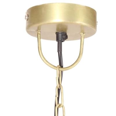 VidaXL Hanglamp industrieel rond 25 w e27 42 cm messingkleurig