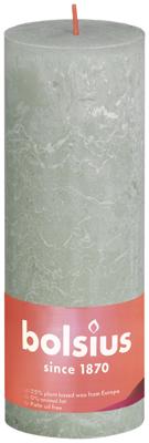 Bolsius rustieke stompkaars lichtgroen 19x6,8 cm Bolsius rustieke stompkaars lichtgroen 19x6,8 cm