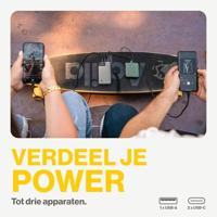 Aqiila Powerbird B10M Powerbank 10000 mAh LiPo USB-A, USB-C Mosgroen - thumbnail