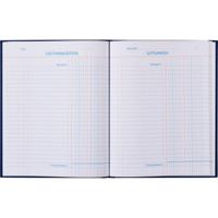 Kasboek 165x210mm 96blz 2 kolommen blauw | 10 stuks - thumbnail
