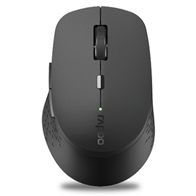 Rapoo Draadloze laser muis M300 Multi-mode geruisloos - Donkergrijs