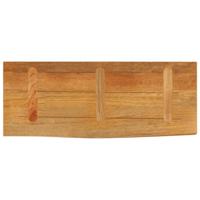 Tafelblad met natuurlijke rand 90x40x3,8 cm massief mangohout - thumbnail