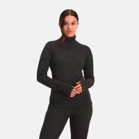 Rough Zip-Neck Thermo Control Longsleeve Dames | Black | L - thumbnail