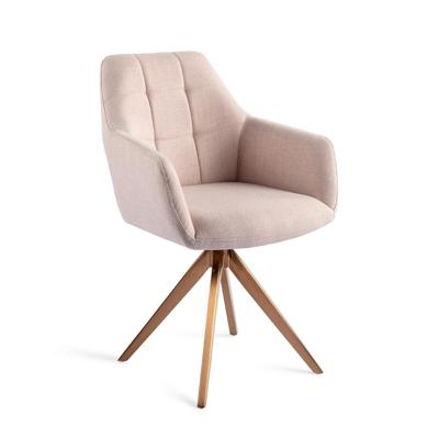 Jesper Home Noto eetkamerstoel Petal Pink turn rose