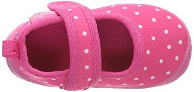 Playshoes pantoffels Stippen Fuchsia Wit-30-31