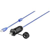 Renkforce USB 2.0 Kabel [1x USB 2.0 bus A - 1x USB 2.0 bus A] 1.00 m Met beschermkap - thumbnail