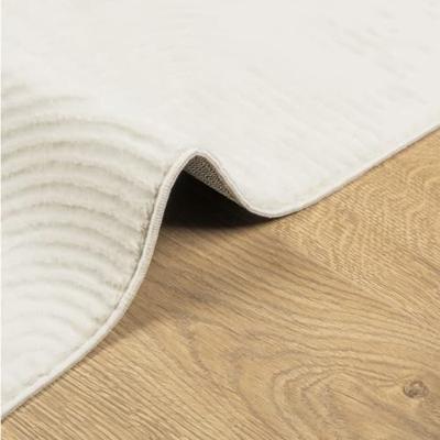 VidaXL Vloerkleed iza laagpolig scandinavisch 80x150 cm crèmekleurig VidaXL Vloerkleed iza laagpolig scandinavisch 80x150 cm crèmekleurig