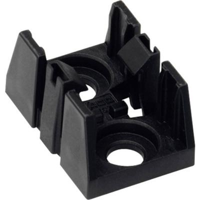 WAGO Montageplaat Zwart 1 stuk(s)