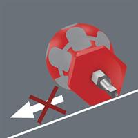 Wera 368 Stubby schroevendraaier voor binnenvierkant-schroeven, # 2 x 25 mm - 05008864001 - thumbnail