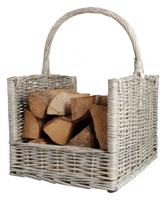 Haardblokkenmand grijs / Esschert Design - thumbnail