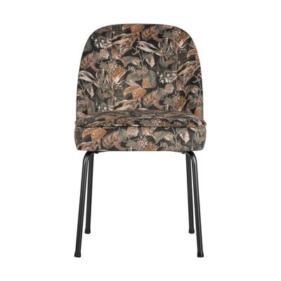 WOOOD Eetkamerstoel 'Vogue' Velvet, kleur Bouquet Zwart