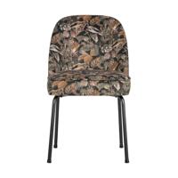 WOOOD Eetkamerstoel 'Vogue' Velvet, kleur Bouquet Zwart - thumbnail