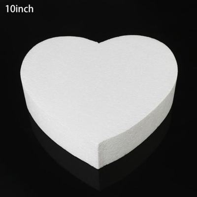 4-delige hartvormige prothese schuim bakken fondant taart zijde bloem praktijk schimmel hoogte: 7cm grootte: 10 inch
