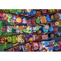 Clementoni puzzel drijvende thaise markt, 1000st. - thumbnail