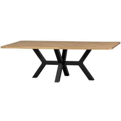 WOOOD Eettafel 'Combi-tablo' Eikenhout, 240 x 100cm, kleur Naturel