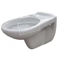 Toiletpot Hangend Basic 54x36x34,5cm Wandcloset Keramiek Diepspoel Glans Wit - thumbnail
