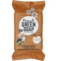 Marcel's Green Soap Cleansing wipes sandelhout & kardemom 60 Stuks - thumbnail
