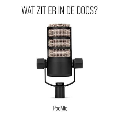 Rode PODMIC Spraakmicrofoon Statief Zendmethode:Kabelgebonden Incl. windkap XLR Kabelgebonden Zwart