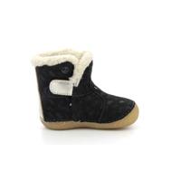 Leren enkellaarsjes voor babymeisjes So Windy KICKERS® 1ste stapjes marineblauw - thumbnail