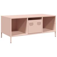 Salontafel 101,5x50x43,5 cm koudgewalst staal roze - thumbnail