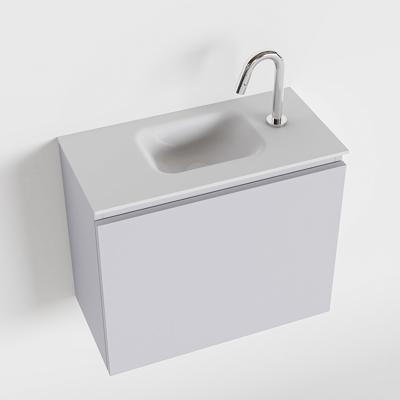 MONDIAZ OLAN 60cm toiletmeubel cale. LEX wastafel talc midden 1 kraangat MONDIAZ OLAN 60cm toiletmeubel cale. LEX wastafel talc midden 1 kraangat