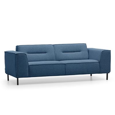 2,5-Zitsbank Bora Blauw Stof