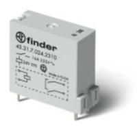 Finder 45.31.7.024.0310 Printrelais 24 V/DC 16 A 1x NO 1 stuk(s) - thumbnail