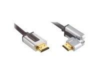 High Speed HDMI kabel met Ethernet HDMI-Connector - HDMI-Connector Draaibaar 1.00 m Zwart